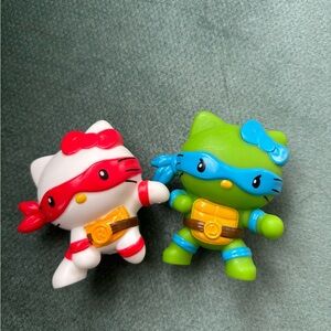 Hello Kitty Action Figures - Red and Blue